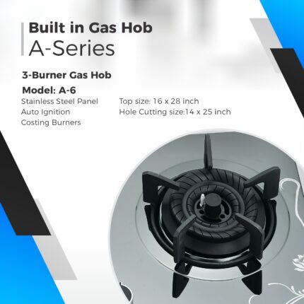 3 Burner Gas Hob A-6